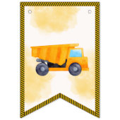 À Fanions Bannière d'anniversaire des camions de constructio (Premier drapeau)