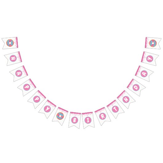 À Fanions Bannière d'anniversaire deux douces (Tout)