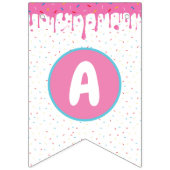 À Fanions Bannière d'anniversaire deux douces (Troisième drapeau)