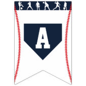 À Fanions Bannière d'anniversaire du baseball (Troisième drapeau)