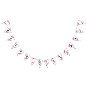À Fanions Bannière d'anniversaire du baseball