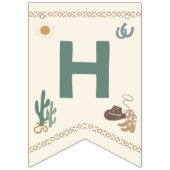 À Fanions Bannière d'anniversaire du premier rodéo heureux (Deuxième drapeau)