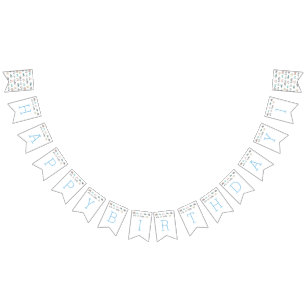 À Fanions Bannière d'anniversaire du transport