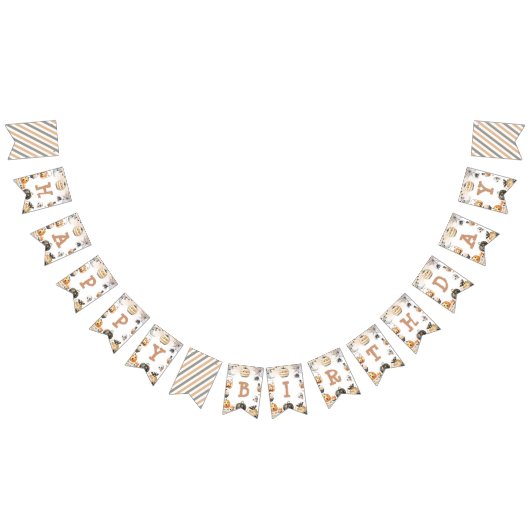 À Fanions Bannière d'anniversaire d'un Halloween éffrayant (Tout)