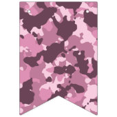 À Fanions Bannière d'anniversaire joyeuse en Camo rose (Premier drapeau)