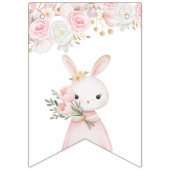 À Fanions Bannière d'anniversaire pour un lapin qui fête son (Premier drapeau)