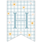 À Fanions Bannière d'anniversaire Silly Goose Gingham (Deuxième drapeau)