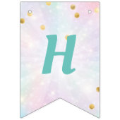 À Fanions Bannière d'anniversaire Unicorn (Deuxième drapeau)