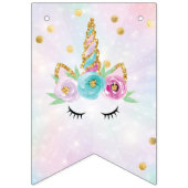 À Fanions Bannière d'anniversaire Unicorn (Premier drapeau)