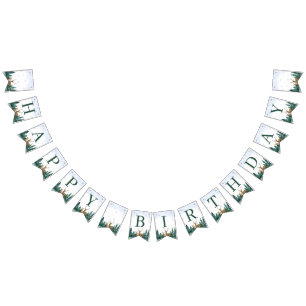 À Fanions Bannière d'anniversaire Winter ONEderland