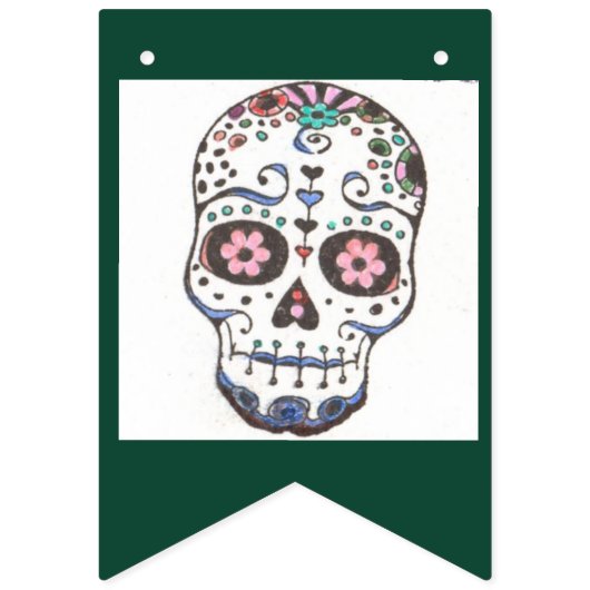 À Fanions Bannière de bouquet DIA DE LOS MUERTOS (Premier drapeau)