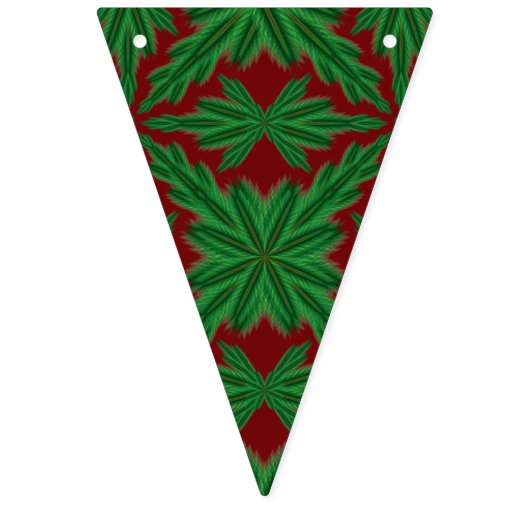 À Fanions Bannière de Bunage Triangle Pine Mandalas (Troisième drapeau)