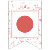 À Fanions Bannière de Bunting Anniversaire Rose (Premier drapeau)