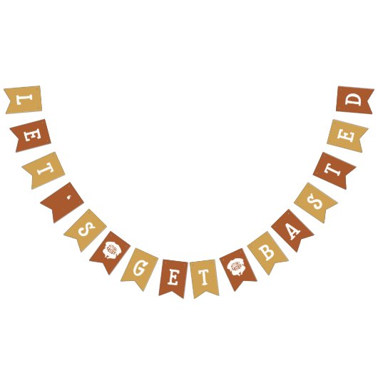 À Fanions Bannière de Bunting Basted Friendsgiving (Tout)