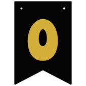 À Fanions Bannière de Bunting Black & Gold "Félicitations" (Deuxième drapeau)