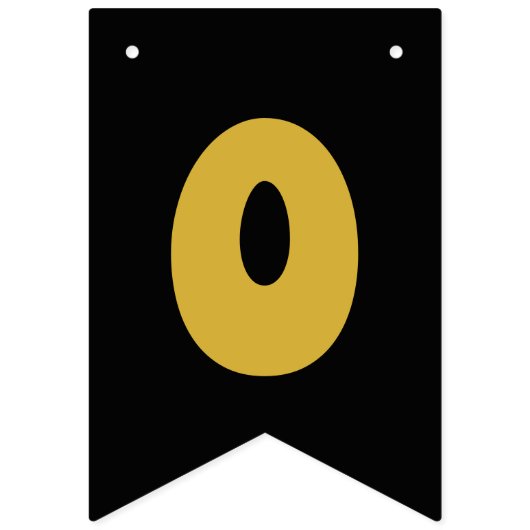 À Fanions Bannière de Bunting Black & Gold "Félicitations" (Deuxième drapeau)