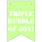 À Fanions Bannière de Bunting bleu vert Triplet Boy (Premier drapeau)