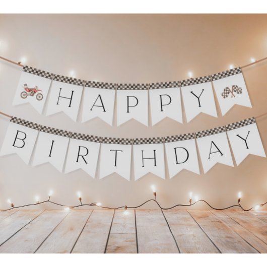 À Fanions Bannière de Bunting de vélo Red Dirt