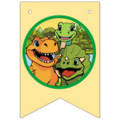 À Fanions Bannière de Bunting du Dinosaur de la fête préhist (Premier drapeau)