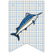 À Fanions Bannière de Bunting - Marlin bleu sur Plaid (Premier drapeau)