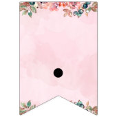 À Fanions Bannière de Bunting rose personnalisable - Bienven (Premier drapeau)