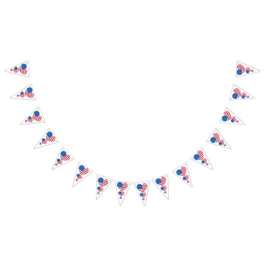 À Fanions Bannière de Bunting Triangle Flag Usa (Tout)