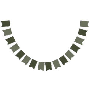 À Fanions Bannière de Bunting vert mousse - Personnalisable