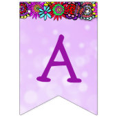 À Fanions Bannière de fête d'anniversaire de jolies filles d (Troisième drapeau)