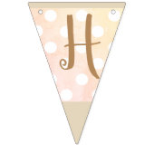 À Fanions Bannière de fête de photo de rosebuds rose shabby  (Deuxième drapeau)