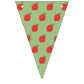 À Fanions Bannière de fête des pommes (Sage Green & Red) (Premier drapeau)
