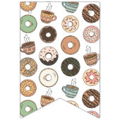 À Fanions Bannière de fête Donuts et Café (Premier drapeau)