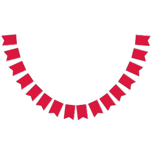 À Fanions Bannière de fête personnalisée Rouge cramoisi