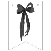 À Fanions Bannière de fête prénuptiale "Black Bow Tying the  (Premier drapeau)
