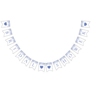 À Fanions Bannière de guirlande de fête prénuptiale florale 