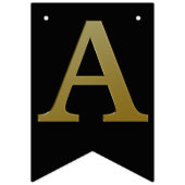 À Fanions Bannière de jonction Gold Happy Birthday (Troisième drapeau)