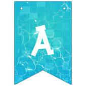 À Fanions Bannière de la fête de la piscine (Troisième drapeau)