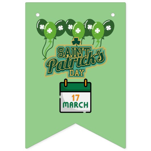 À Fanions Bannière de la fête de la Saint Patrick (Premier drapeau)