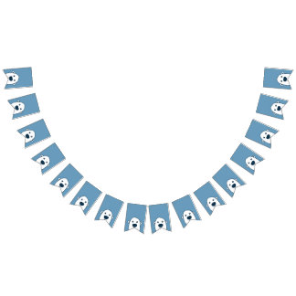 À Fanions Bannière de la fête de l'ours polaire cachée par P