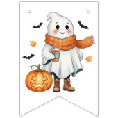 À Fanions Bannière de la fête d'Halloween Whimsical Ghosts b (Troisième drapeau)