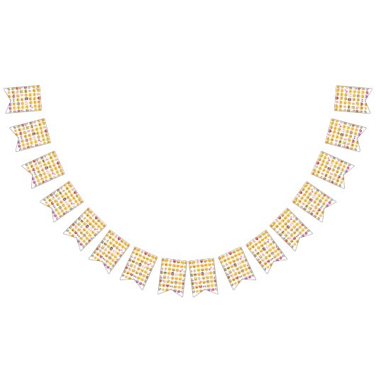 À Fanions bannière de la fête emoji (Tout)