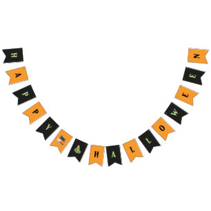 À Fanions Bannière de la fête Halloween Traitements