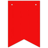 À Fanions Bannière de la fête OR ROUGE (Troisième drapeau)