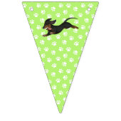 À Fanions Bannière de la partie de Bund Dachshund Green Lime (Troisième drapeau)