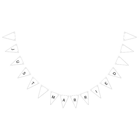 À Fanions Bannière de Mariage marié (Tout)