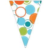 À Fanions Bannière de nom avec Motif circulaire (Premier drapeau)