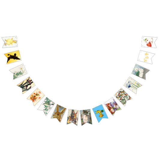 À FANIONS BANNIÈRE DE PÂQUES AVEC COLLAGE DE PÂQUES (Tout)