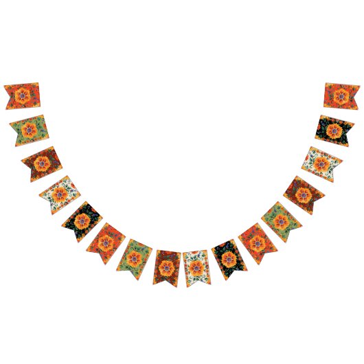 À Fanions Bannière de saut Mosiac automne (Tout)