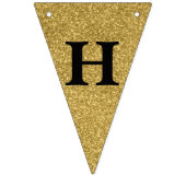 À Fanions Bannière d'étamine de joyeux anniversaire - noir (Deuxième drapeau)