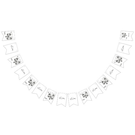 À Fanions Bannière d'étamine de partie de machaon de Ramadan (Tout)