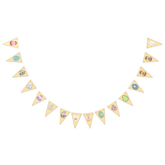 À Fanions Bannière d'oeufs de la fête de Pâques (Tout)